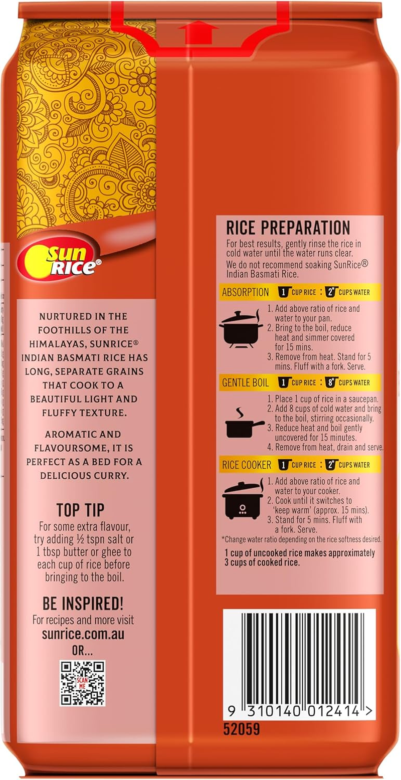 Sunrice Classic Indian Basmati Rice 1Kg image number 5