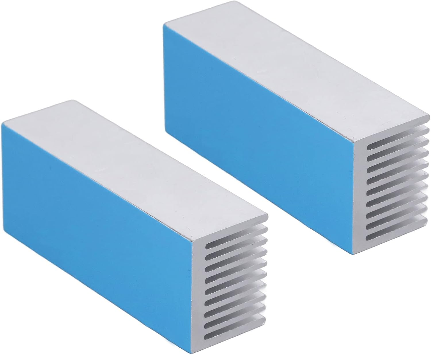 Cooling Fins, Corrosion Resistant Aluminum Heatsink Large Area Compact Size Easy Installation for Electronic Chip Power Board (With Thermal Conductive Adhesive) image number 3