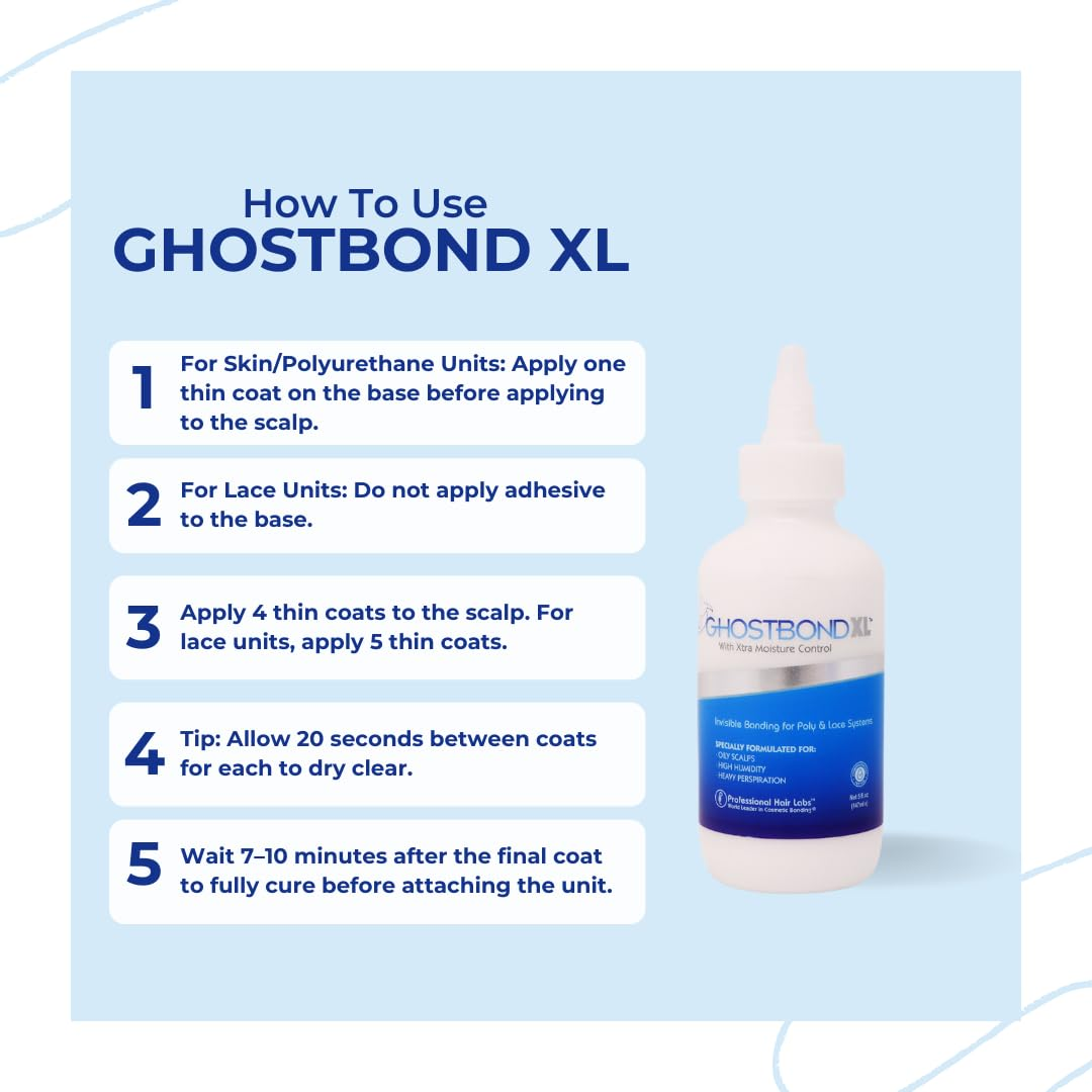 Professional Hair Labs Ghost Bond Hair Glue Wig Adhesive, XL, 5 Oz image number 1