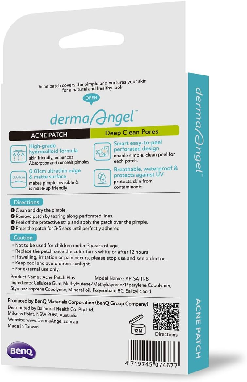 Derma Angel Spot Patch Plus, with Salicylic Acid, Soothing, Night Patches, 24 Pcs, 12Mm X 24 Pcs, Enhanced Absorbtion image number 5