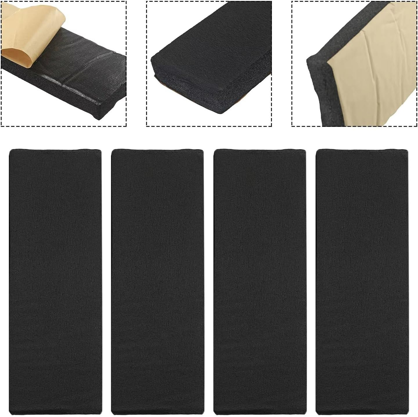 Garage Wall Protector for Car Doors - Foam Bumper Guards for Car Door Protection | 4 Pieces Self Adhesive Automotive Protection Accessories for Parking Collision Scratch image number 3