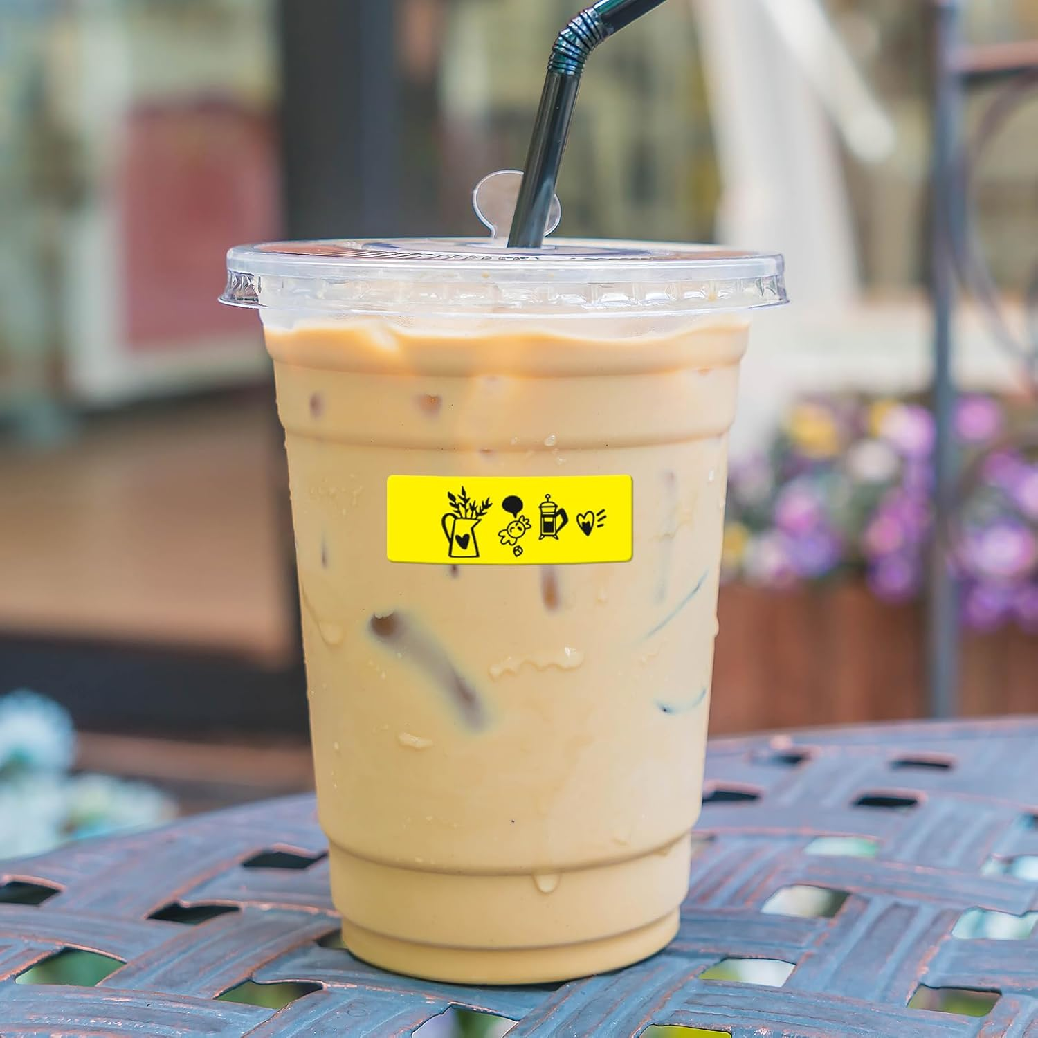 Rectangular Yellow Color Coding Label 1 X 2 Inch Self Adhesive Vinyl Waterproof Writable Removable Sticker Roll for DIY Office School Supplies Inventory Name Price Tag File Paper 500 PCS - Orange image number 6