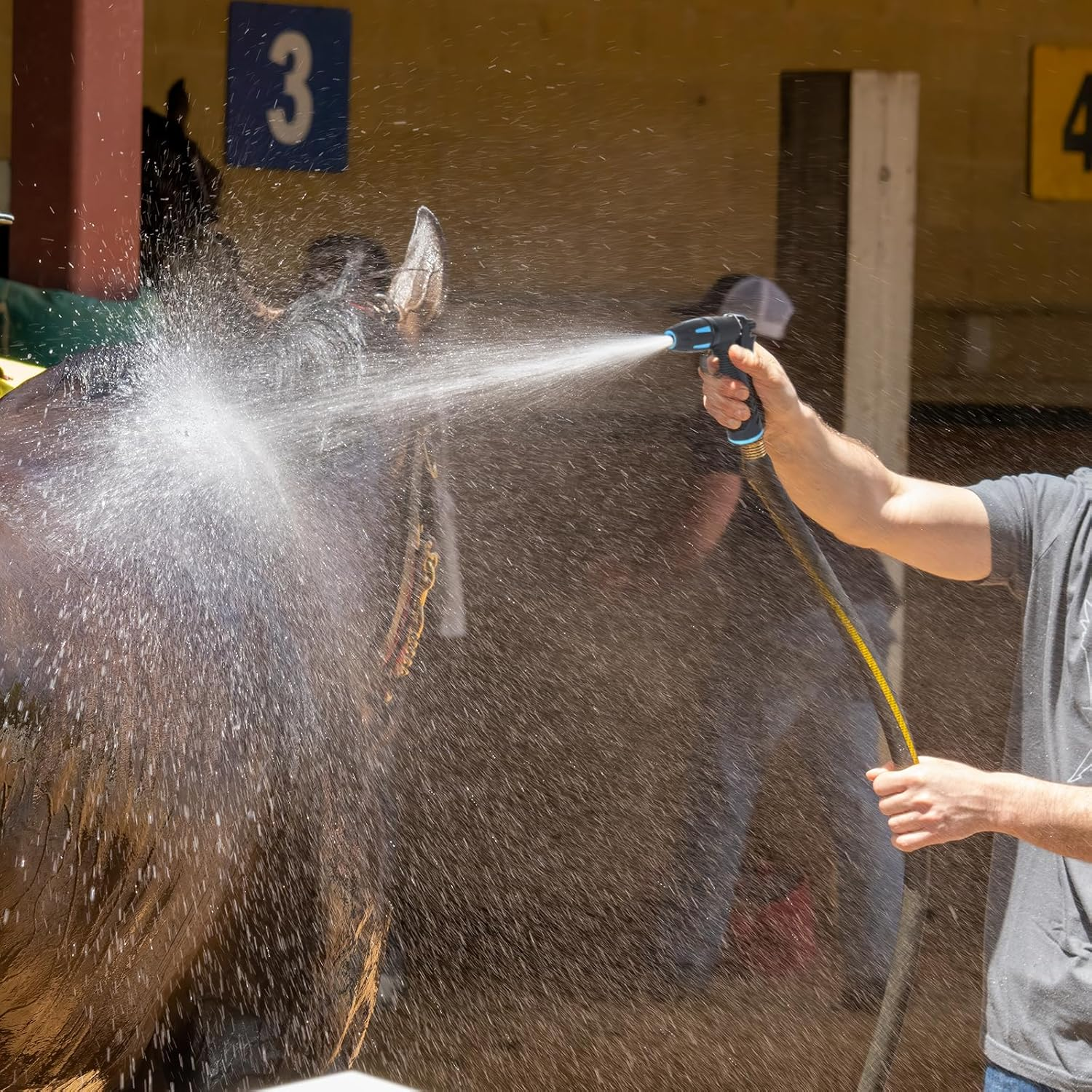 3J3B3R High Pressure Hose Nozzle, Water Gun, Watering Sprinkler Nozzle, Flower Watering Device, Gardening & Lawn Supplies image number 4