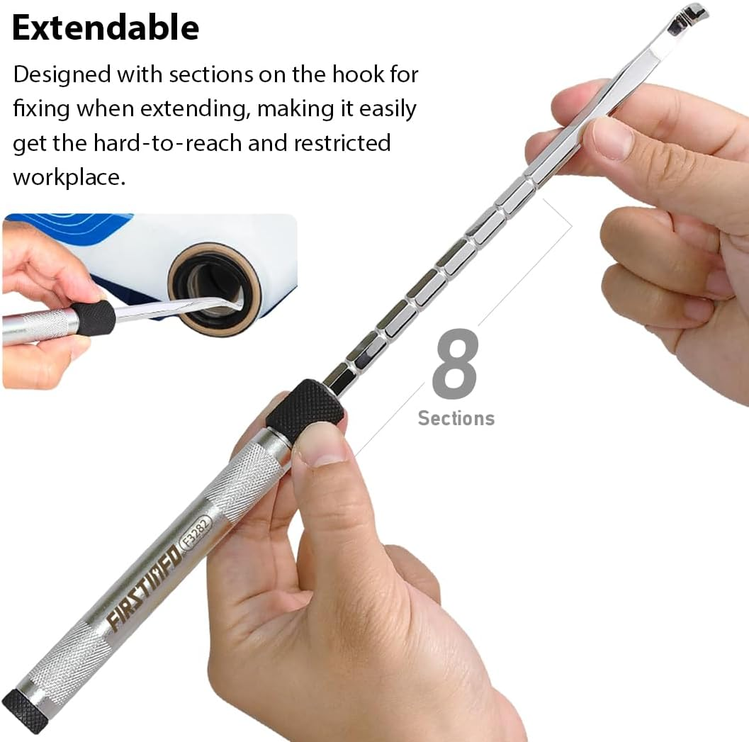 FIRSTINFO F3282 Patented 3-Piece O-Ring Seal Pick Hook Set, O-Ring Seal Gasket Pick Hooks Puller Remover Tool image number 5