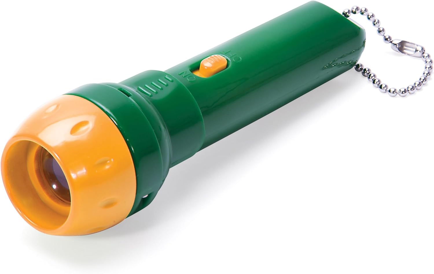 Isgift Torch Projector, Dinosaurs, Green, 3X3X12.5Cm - Projects 24 Dinosaur Images, Includes 3 Discs and Keychain, Portable Night Light and Storytelling Toy, Ages 3 and Up image number 1