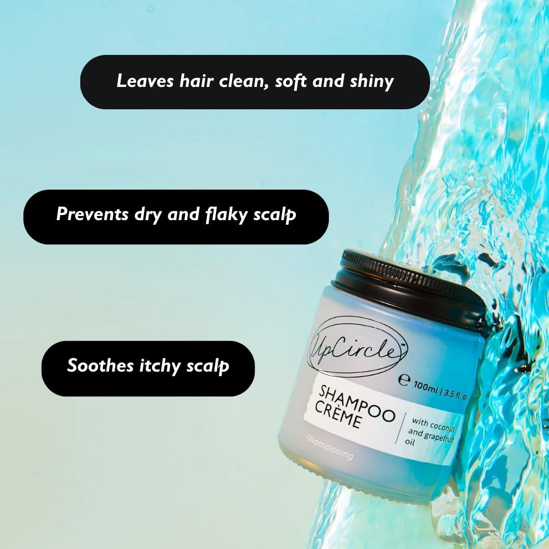 Upcircle Cream Shampoo with Coconut and Grapefruit Oil 100 Ml image number 4