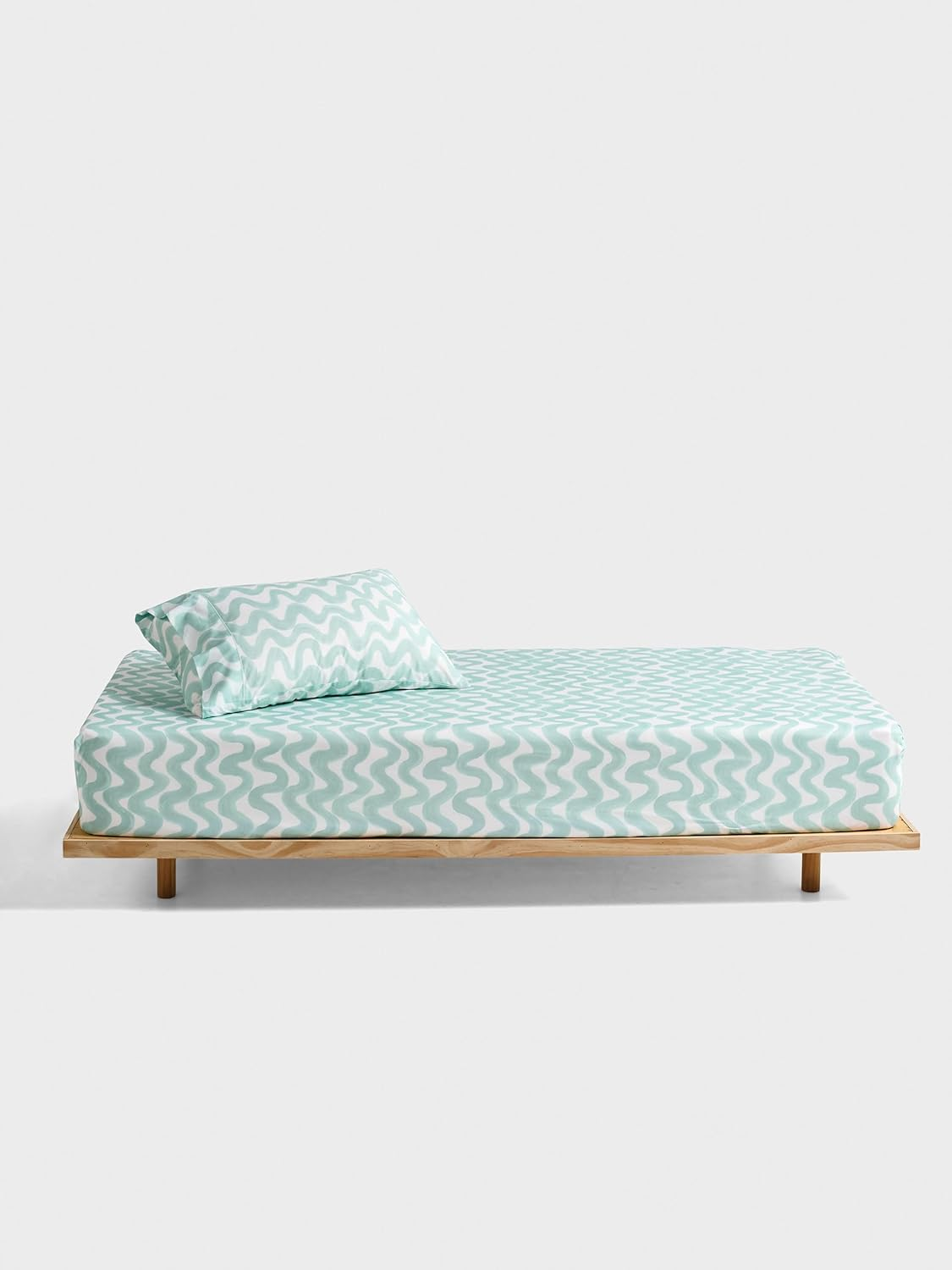 Linen House Kids Wiggle Wiggle King Single Bed Fitted Sheet + Pillowcase Set image number 2