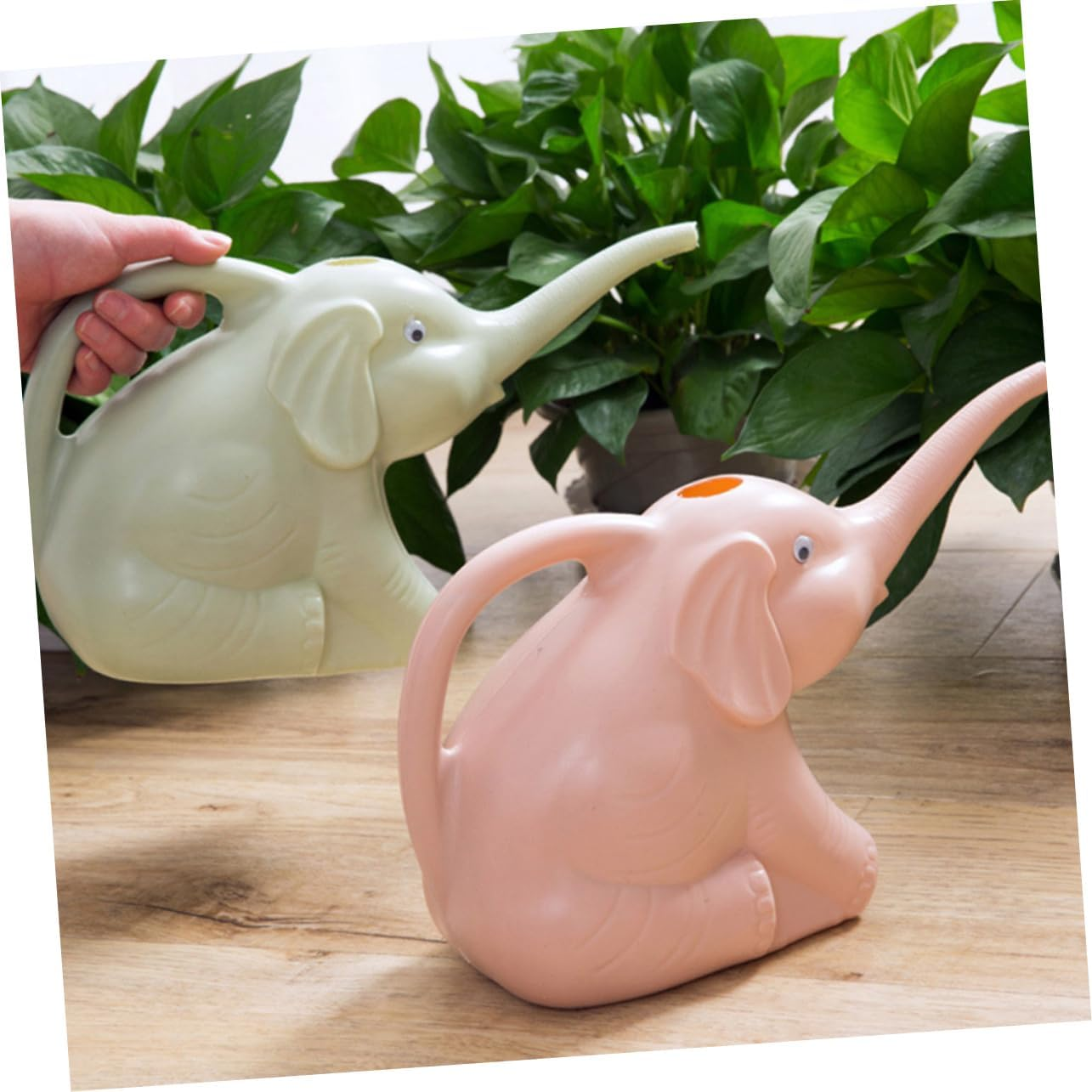 MERRYHAPY Watering Pot and Flower Potted Watering Can for Home Gardening 3Pcs Set with Long Spout PVC Material Garden Supply for Indoor and Outdoor Use Efficient and Easy Handling image number 1