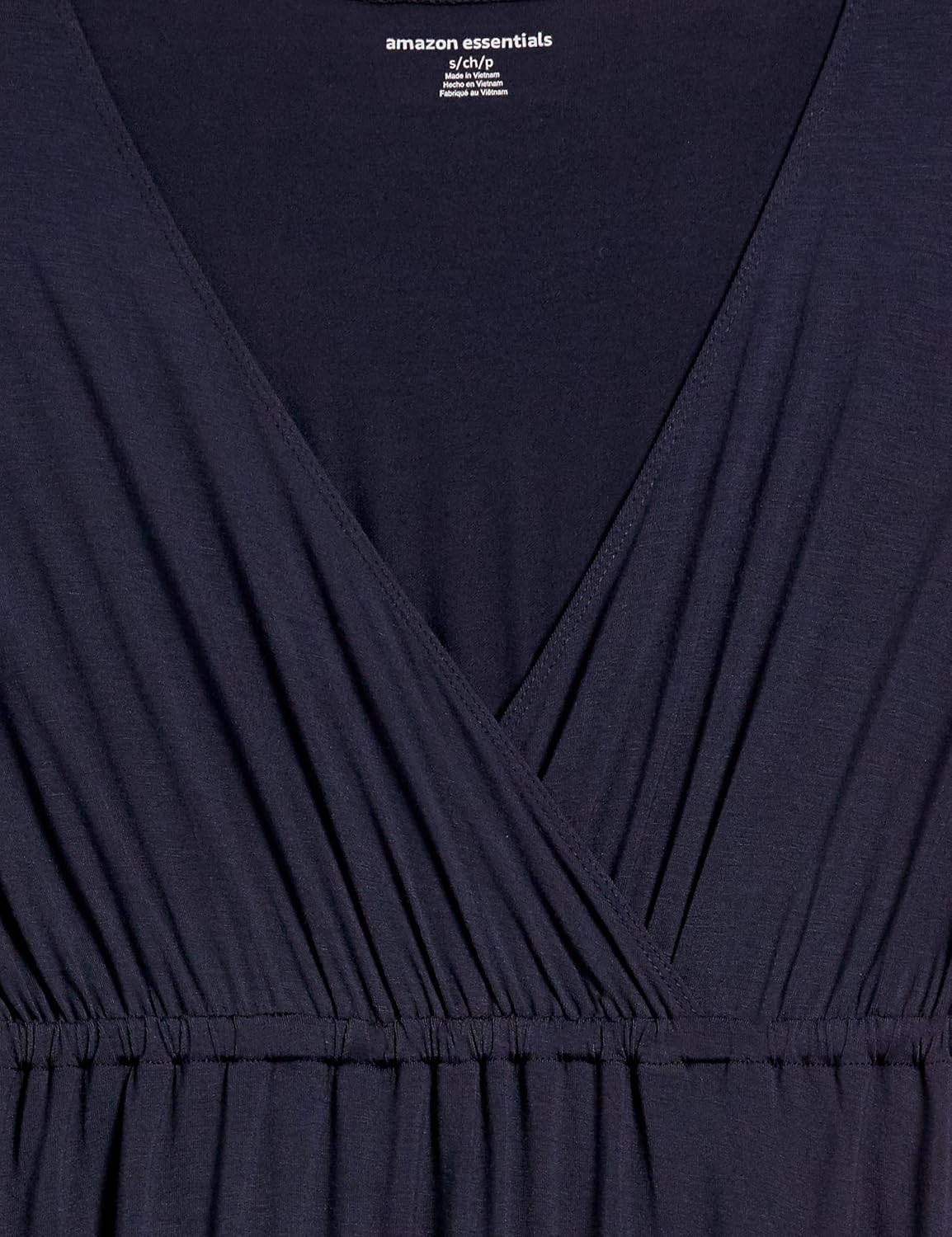 Amazon Essentials Women'S Surplice Dress (Available in plus Size), Navy, 1X image number 6