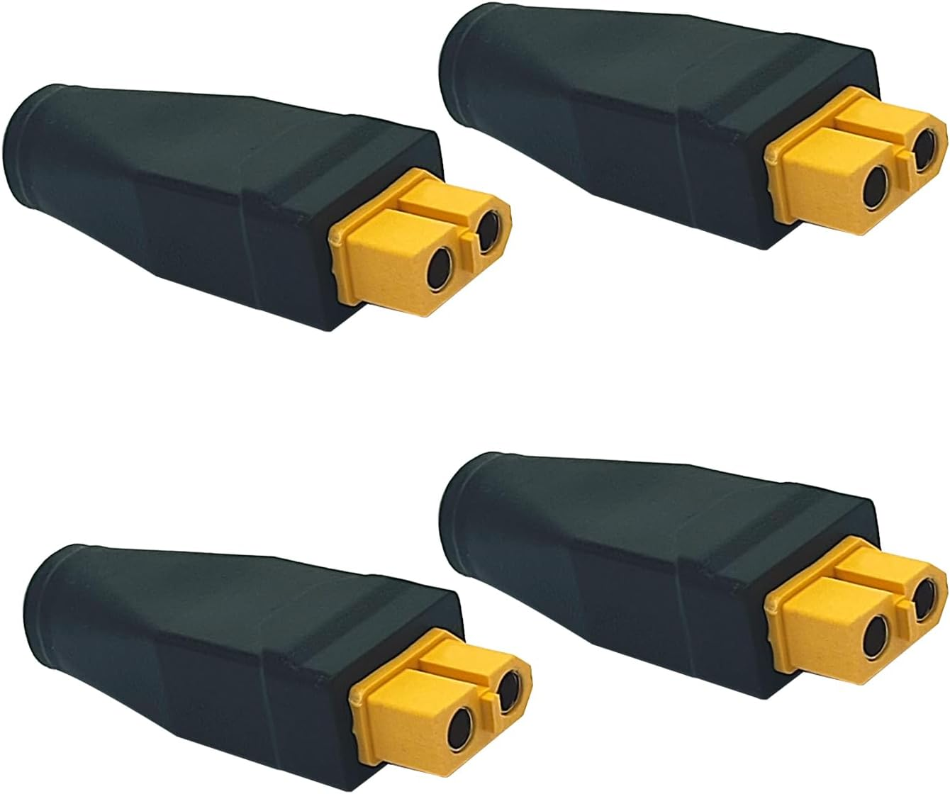 4Pcs New Upgraded XT60 Connector XT60 Female to DC 7909 Female Adapter Connector Extender for RC Car,Fpv Drone,Lipo Battery,Laptop Power Supplies, Etc(Xt60 Female to DC 7909 Female)