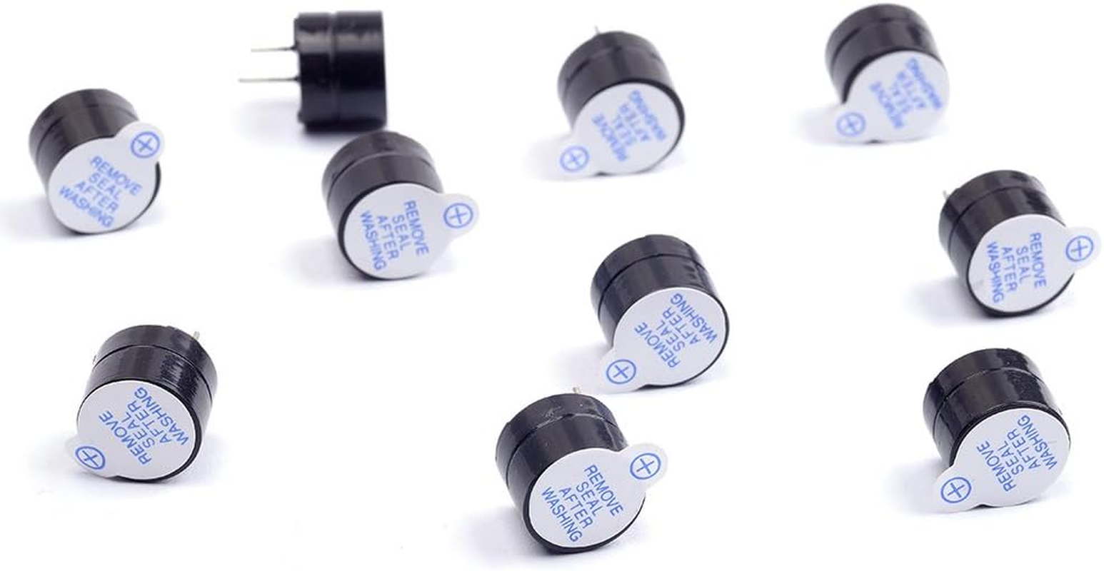 Cylewet 10Pcs 5V Active Buzzer Electronic Alarm Magnetic Long Continuous Beep for Arduino (Pack of 10) CYT1036 image number 1