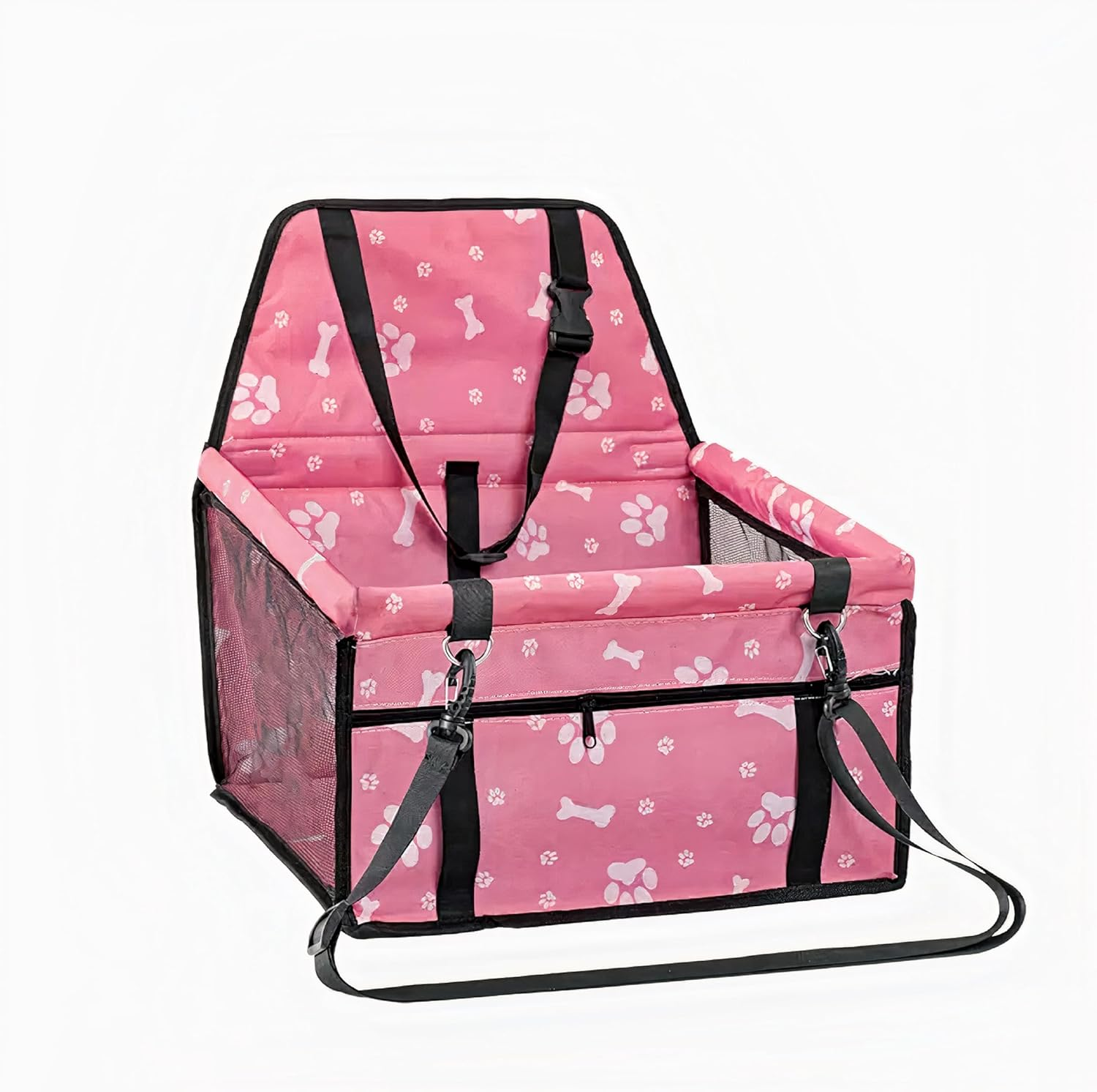 Dog Car Seat Booster - Perfect Car Booster Seat for Dogs, Large Pet Car Booster, Ensures a Safe and Comfortable Ride (Silver) image number 2