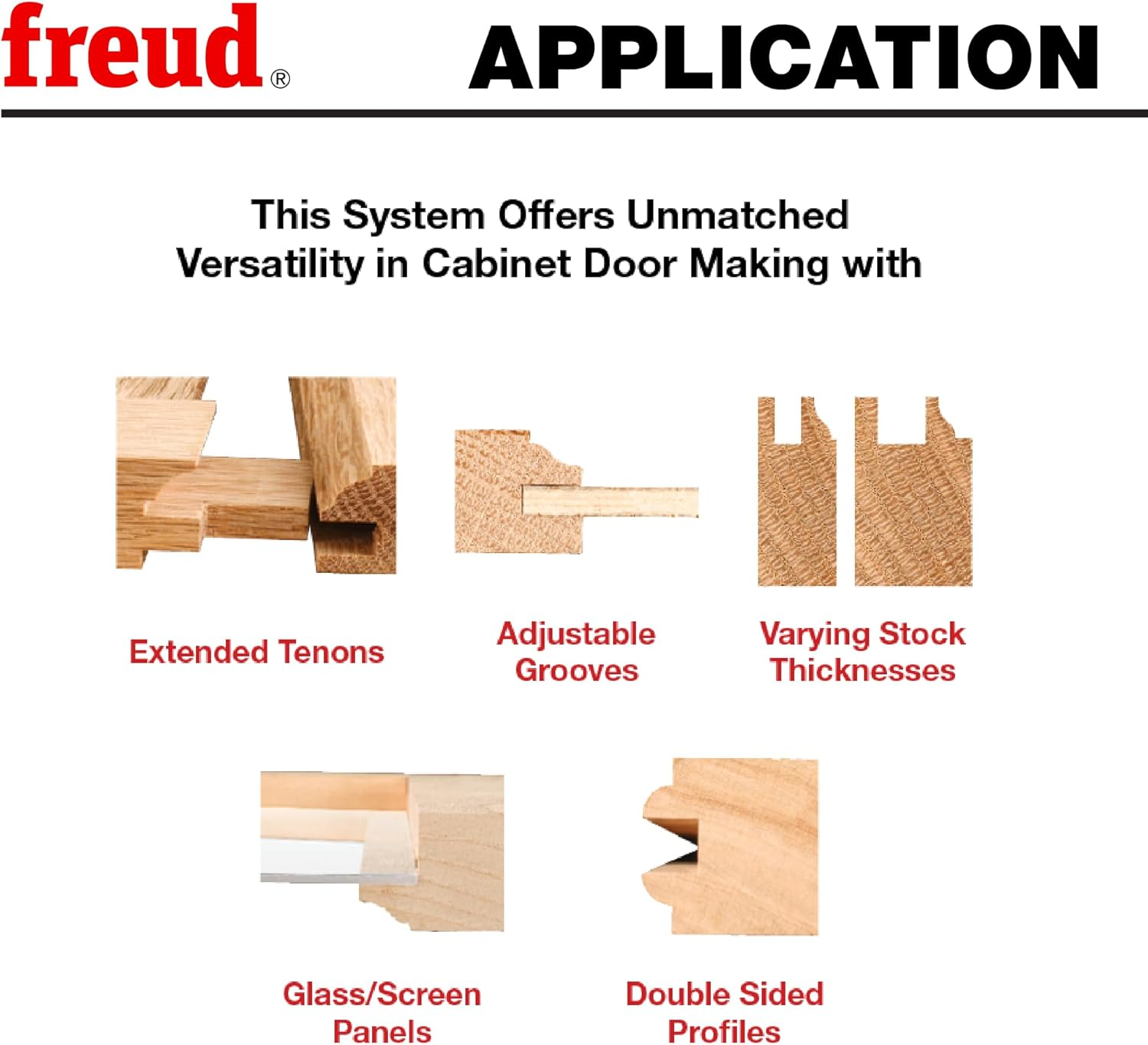 Freud Premier Adjustable Rail & Stile Bit with 1/2" Shank - Shaker Profile (99-762) image number 3
