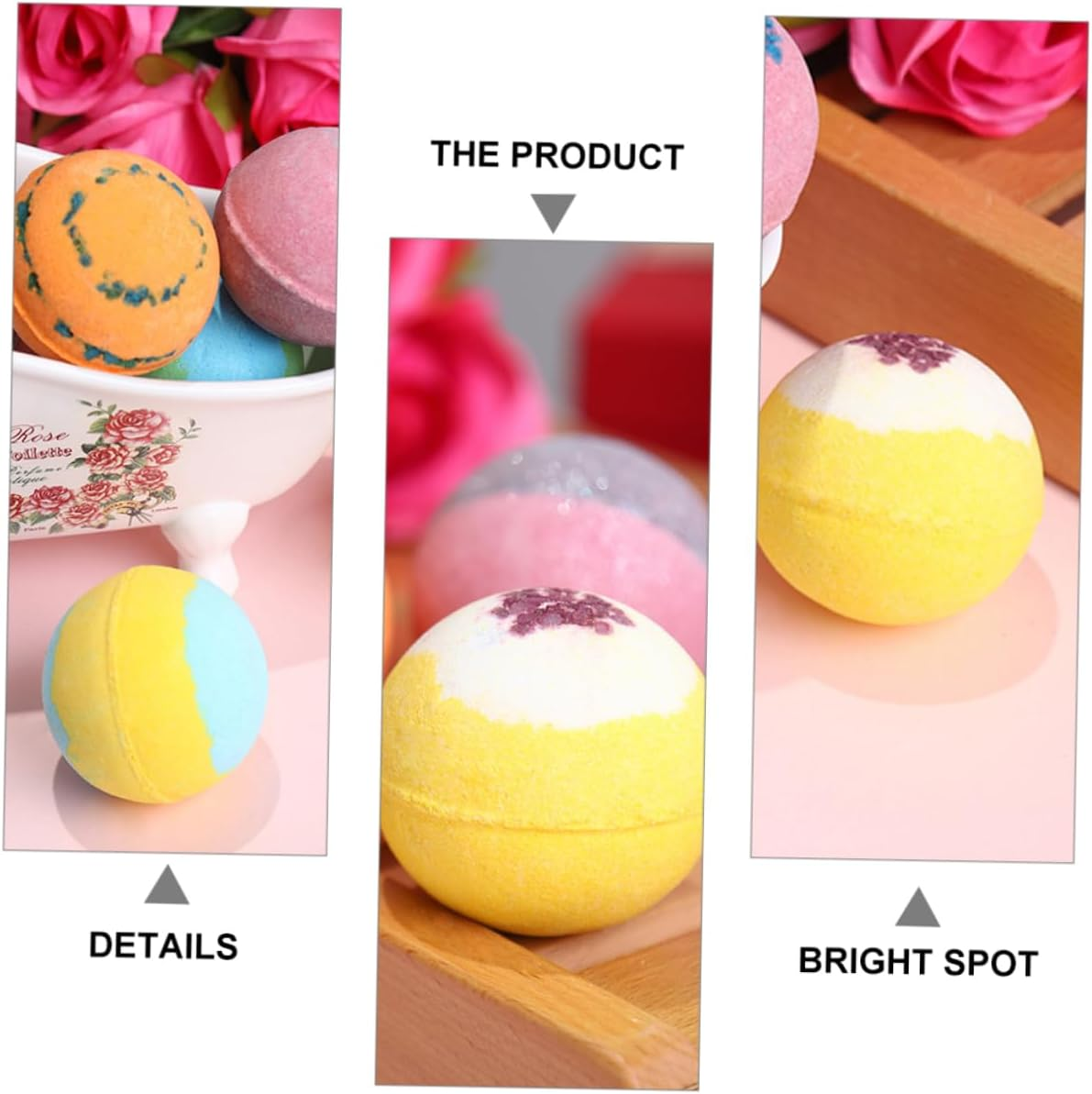 Beavorty 6Pcs Large Bubble Adorable Animals Bath Bomb for Boys and Girls and Adults image number 3