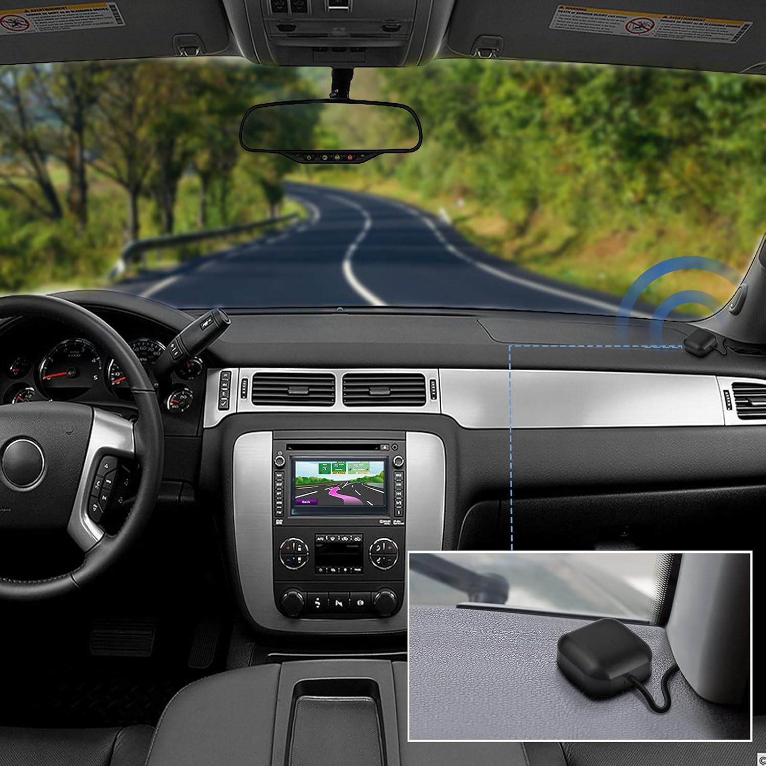 Bingfu GPS Aerial Vehicle Waterproof Active GPS Antenna with SMA Male Connector for Car Stereo Head Unit GPS Navigation System Module Truck Marine Boat GPS Tracker Locator Real Time Tracking Device - Cable image number 6