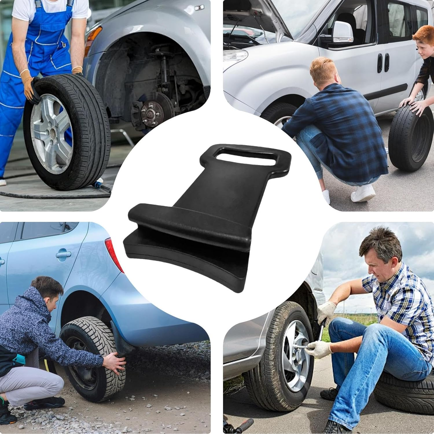 Tire Changer Tool - Portable Bead Pressing Clamp - Ergonomic Car Tire Disassembly, Tire Repair Tool, Flat Rim Clamp for Most, Trucks, Suvs image number 4