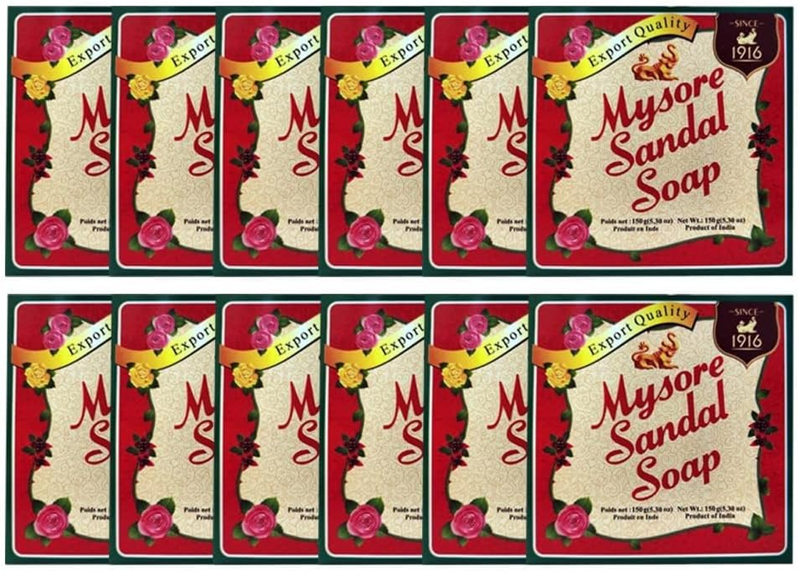 Mysore Sandal Soap, 150 Grams Units 5.29 Ounce (Pack of 12) image number 2