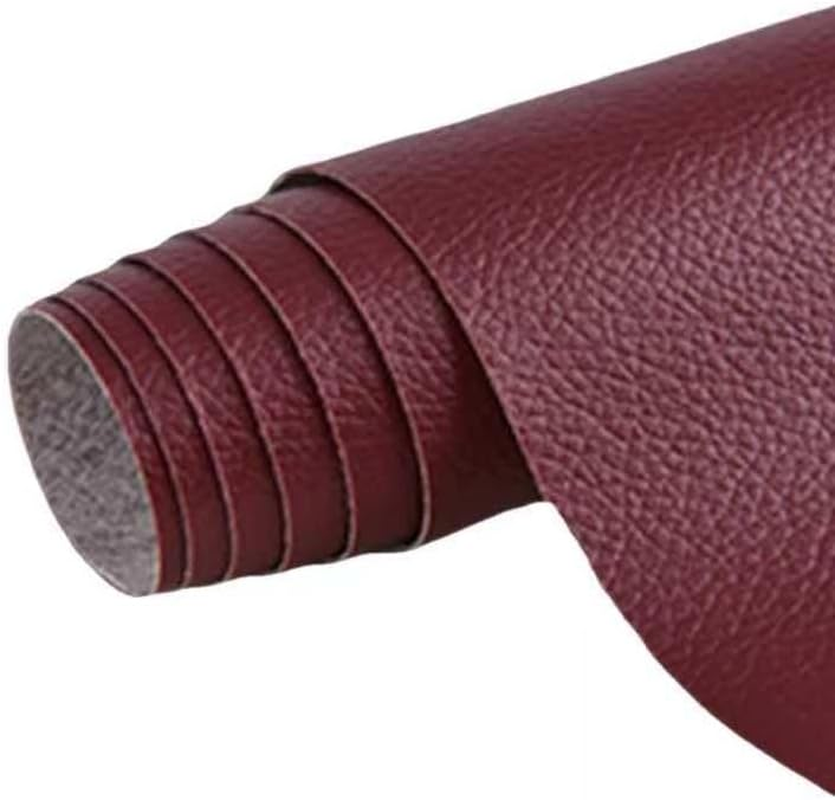 40X137Cm Leather Repair Patch Self-Adhesive for Couch, Sofa, Car Seat, Furniture, and Jacket &ndash; Large Leather Patch for Quick Fixes &ndash; Available in Black, Brown, Dark Brown, and Wine Red (Black) - Dark Brown image number 2