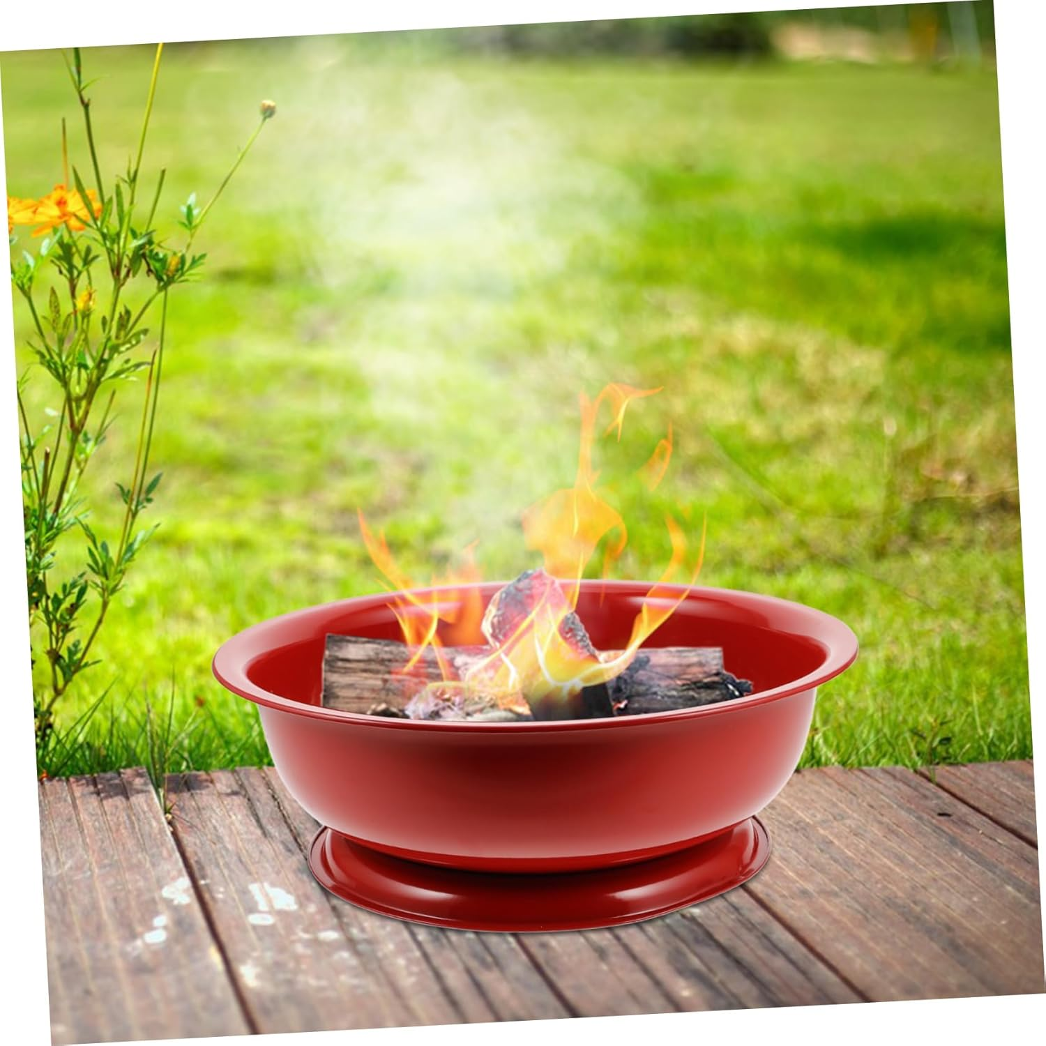 Generic Portable Fire Pit Small Fire Pit Tabletop Fire Pit for Camping Indoor and Outdoor Use Includes Fire Pit Accessories image number 3