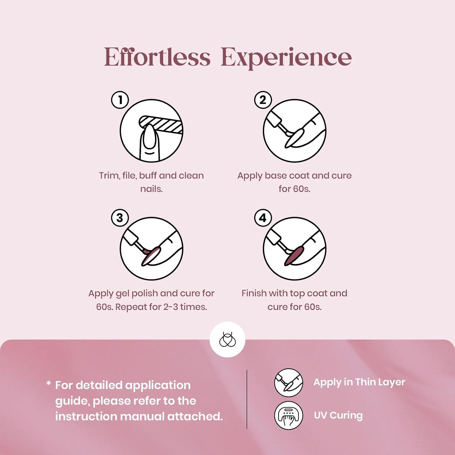 Beetles Gel Polish Nail Set 20 Colors Elegant Allure Collection Pink Purple Navy Blue Glitter Gel with 3 Pcs Base Matte and Glossy Top Coat Led Soak off Trendy All Season Manicure Kit for Women image number 6