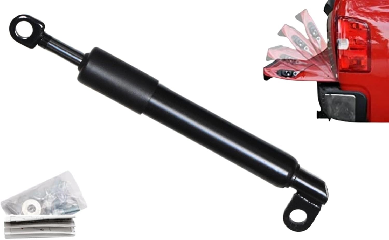 TENKIDOM Pickup Tailgate Assists Compatible with Mazda BT-50 TF 2020-2024 Shock Lift Supports Rear Gas Dampers Springs Kit No-Drill Bolt-On