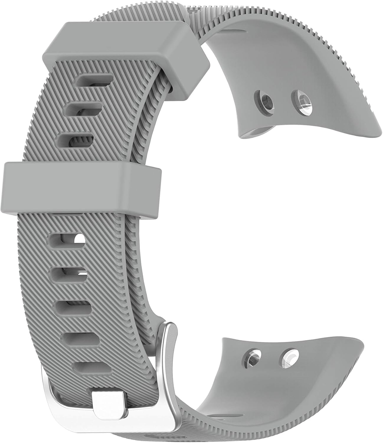 Band Intended for Garmin Swim 2 Watch Band, Soft Silicone Replacement Strap Wristband Intended for Swim 2 Intended for Garmin Swimming Smartwatch (Gray)