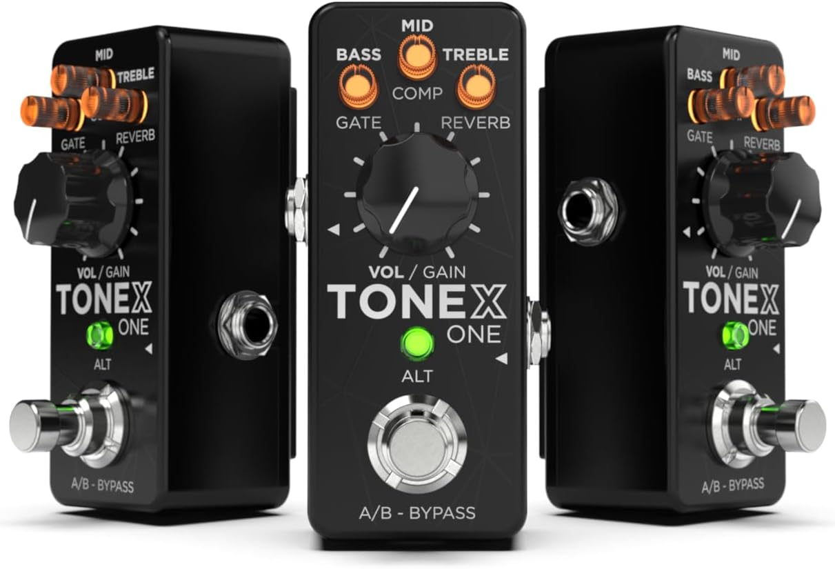 IK Multimedia TONEX One AI Multifx Micro-Pedal: Tone Model Any Electric Guitar Amp, Guitar Pedal, Distortion Pedal, Overdrive Pedal or Other Guitar Effects image number 2