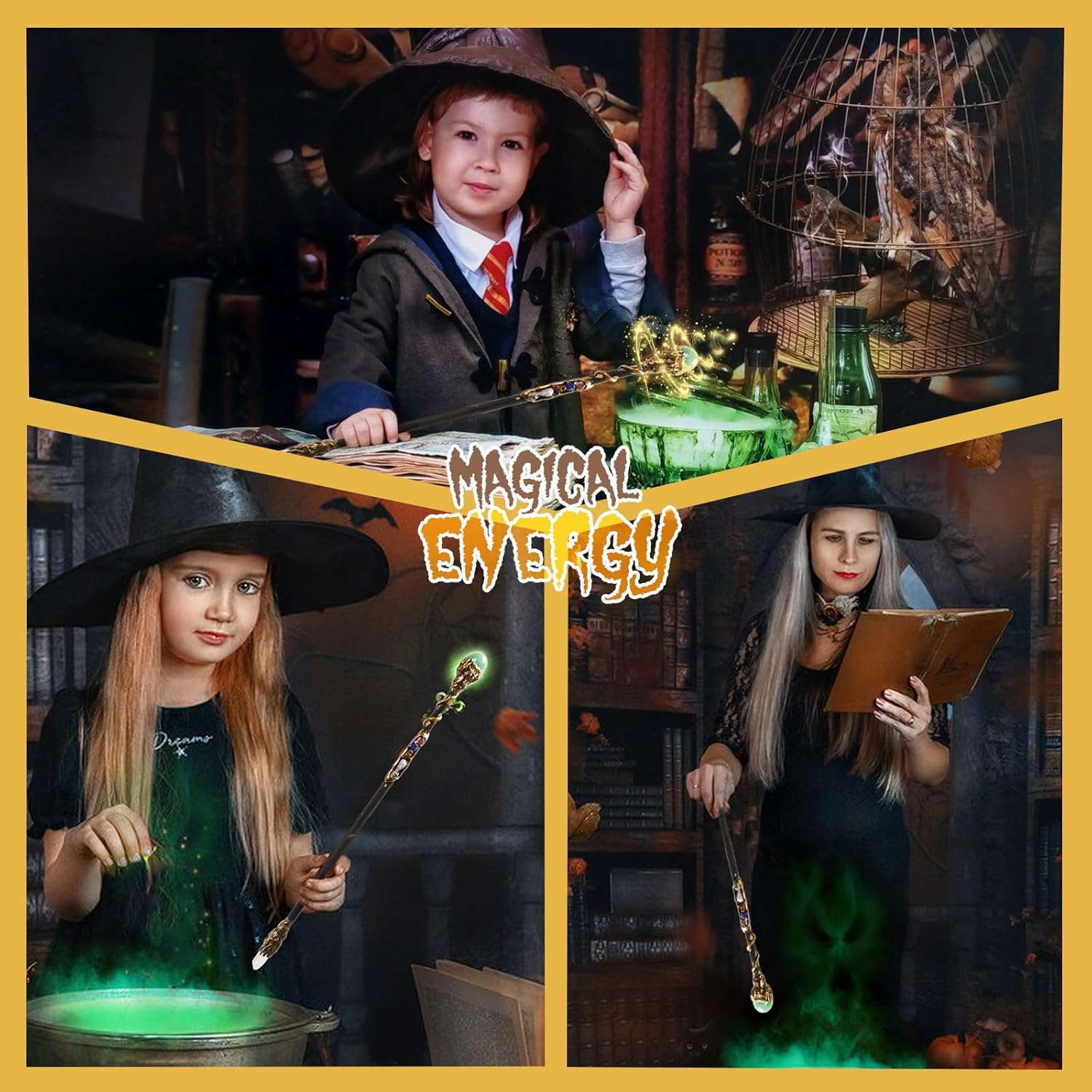 Fine Handcrafted Crystal Magic Wand with Green Aventurine and White Crystal Gemstones - Cosplay Magic Wand for Witches and Wizards - B image number 2