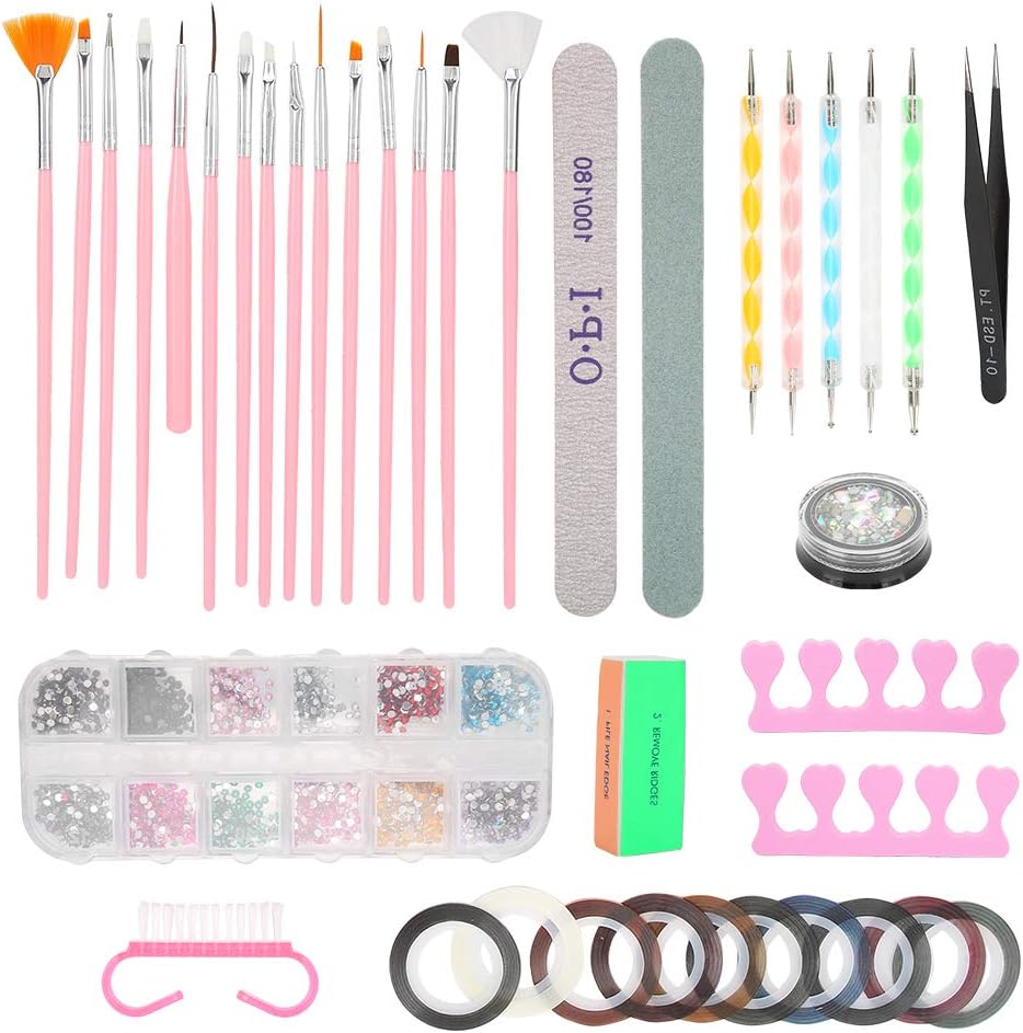 Durable Nail Art Tools, Nail Gel Polish, Nail Art Decorate Nails Manicure File Manicure Diy Kit image number 1