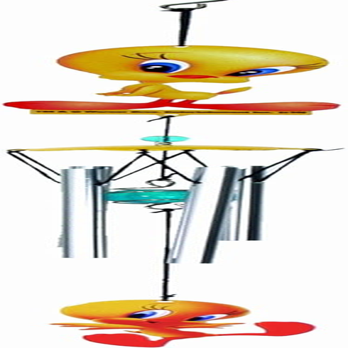Spoontiques Tweety Wind Chime, Multicolored