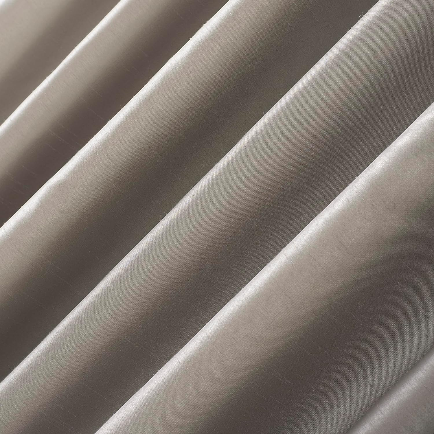 Sun Zero Greyson Faux Dupioni Silk Thermal Extreme Total Blackout Back Tab Curtain Panel, 50" X 84", Stone Beige image number 2