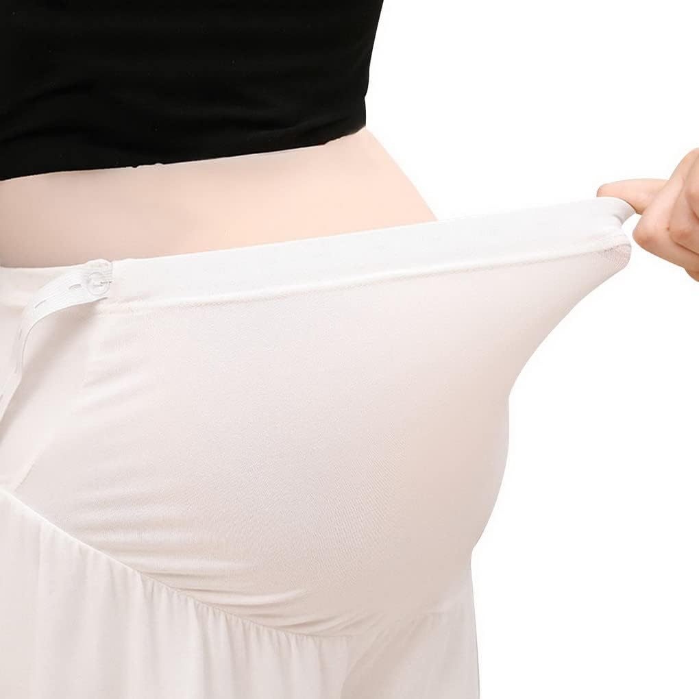 Underwear, Women'S Pants Knickers Short Leggings under Dress, Ladies Boxer under Skirt Summer Dress Underwear 2 Pack, White and Black image number 6