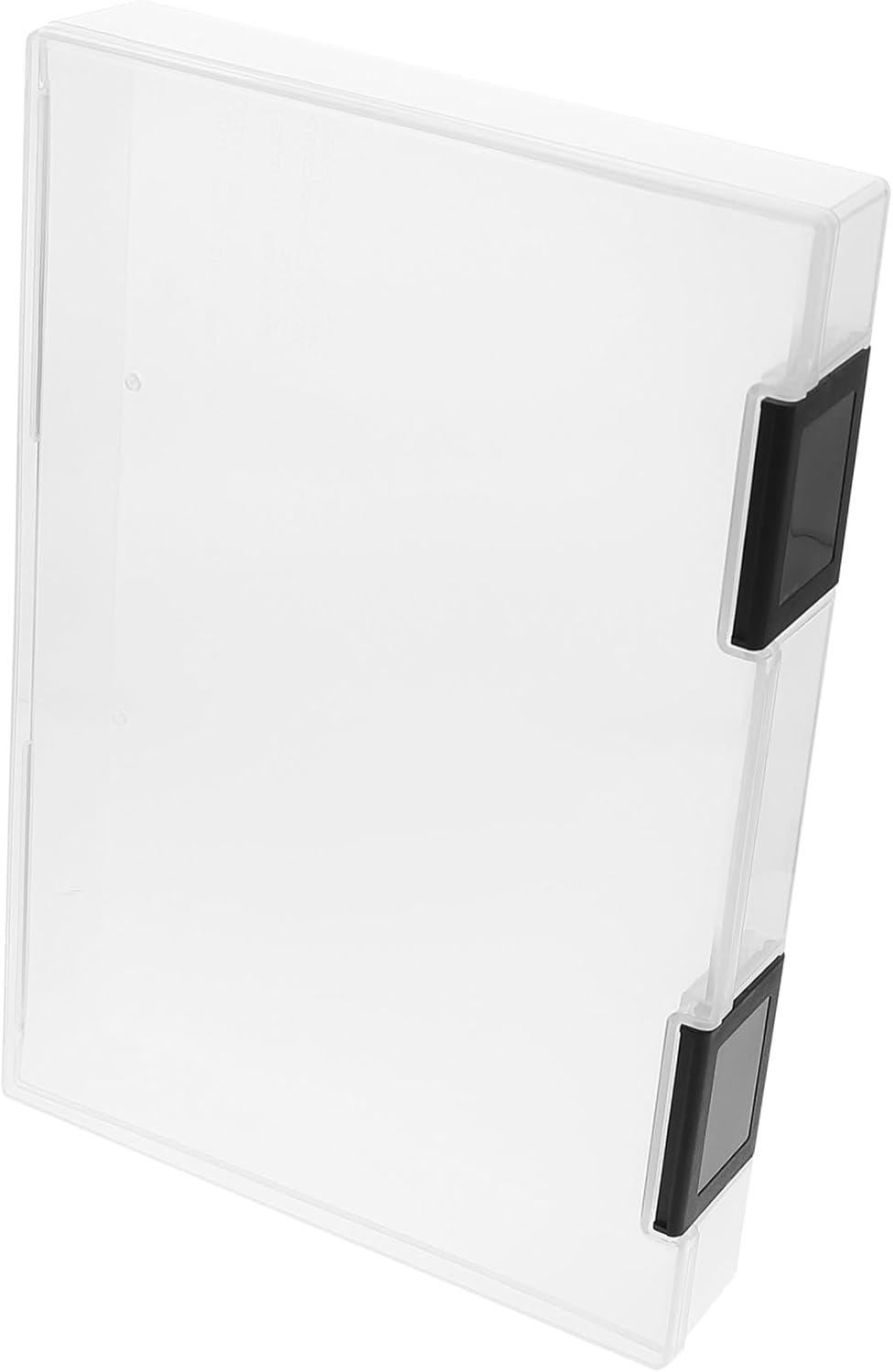 LALAFINA A5 Plastic Storage Organizer File Box with Dustproof Button, Thickened Document Holder for Office Desk and Desktop File Storage image number 1