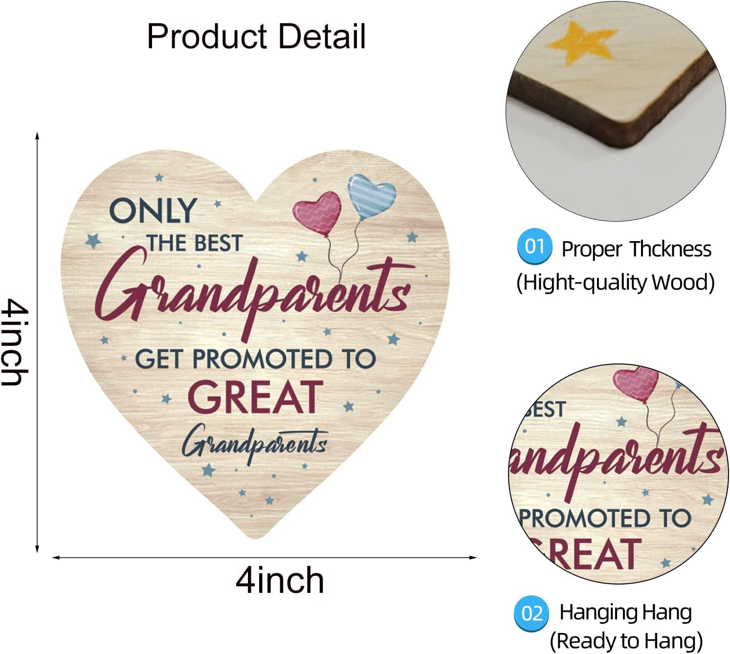 Great Grandparents Baby Announcement - Best Grandparents Get Promoted to Great Grandparents - Great Grandparents Wood Sign image number 4