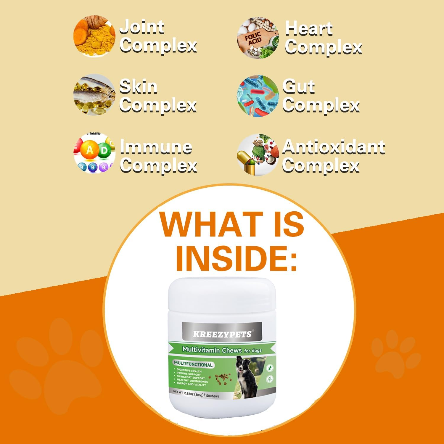 Natural Allergy Relief Chews for Dogs &ndash; Advanced Formula with Omega-3, Turmeric & Probiotics for Itchy Skin, Seasonal Allergy Support & Immune Health &ndash; Vet-Approved, Delicious Chicken Flavor image number 1