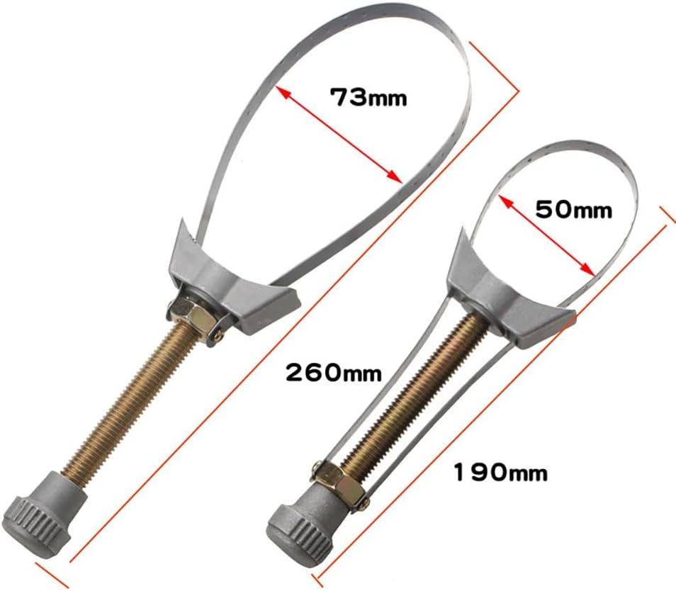 Adjustable Oil Filter Wrench Heavy Duty Universal Oil Filter Removal Tool with Non Slip Strap, Fits Cars, Trucks, Excavators, 1Piece Lightweight Wrench for Easy Oil Change and Maintenance image number 5