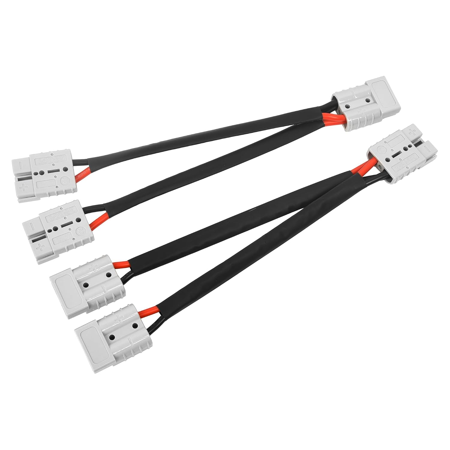 CYPLIDD 50 Amp Anderson Double Y Splitter Cable, 1 to 2 Anderson Plug Connector,10 AWG 6Mm Cable for Car Battery Solar and Wind Systems 32.5Cm (Pack of 2) image number 6