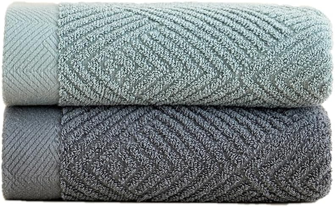 Cawtiuly Hand Towels Set of 4, Weave 100% Terry Cotton Bath Towel Super Soft Highly Absorbent Face Towel for Bathroom 35 * 75 Cm Hotel Spa Quality Absorbent Towels