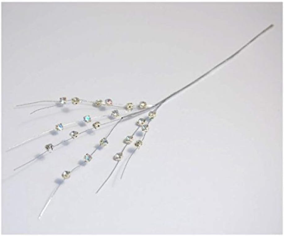 S&W Bridal B1989IRSL | Diamante Spray | Pack of 1 | Iridescent/Silver