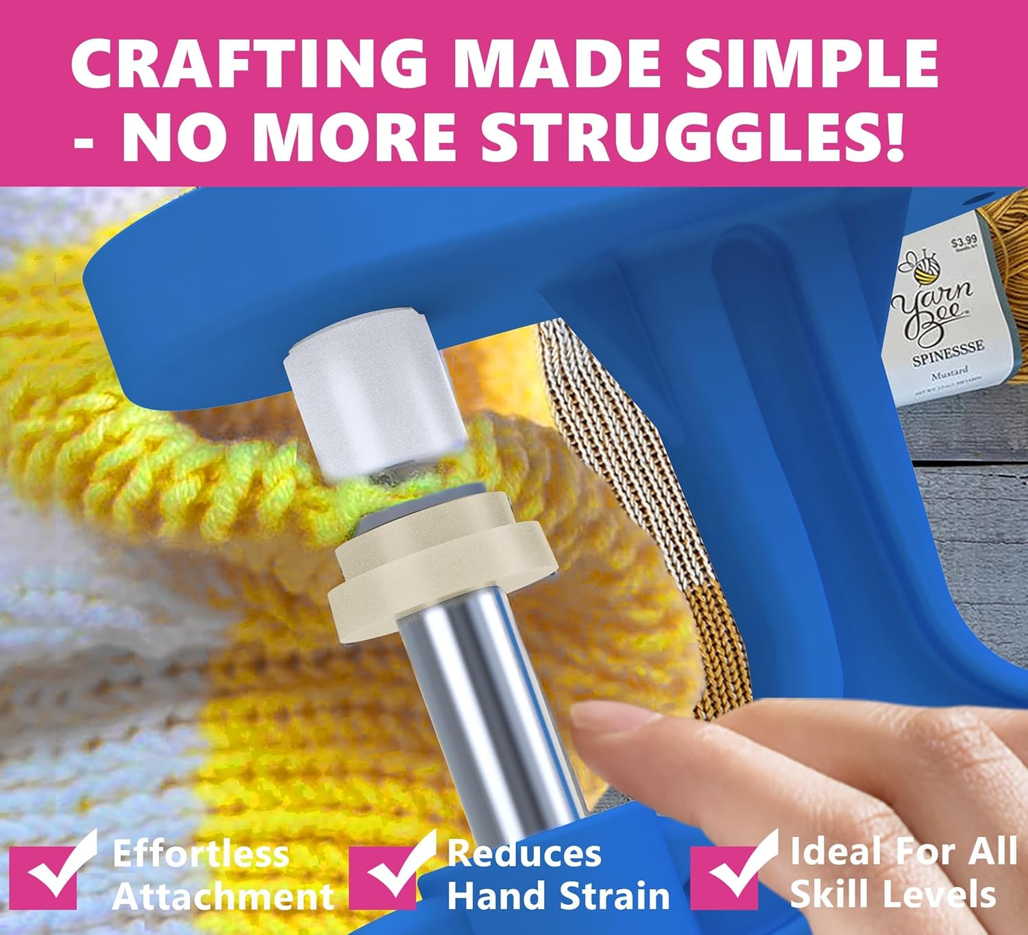 GEOCCI Safety Eye Tool Large Size Safety Eye Install Tool for Amigurumi Crochet & Stuffed 5-45Mm Animal Eyes Making Supplies Tool It Is More Helpful for Large Special Safety Eyes（1Pcs）