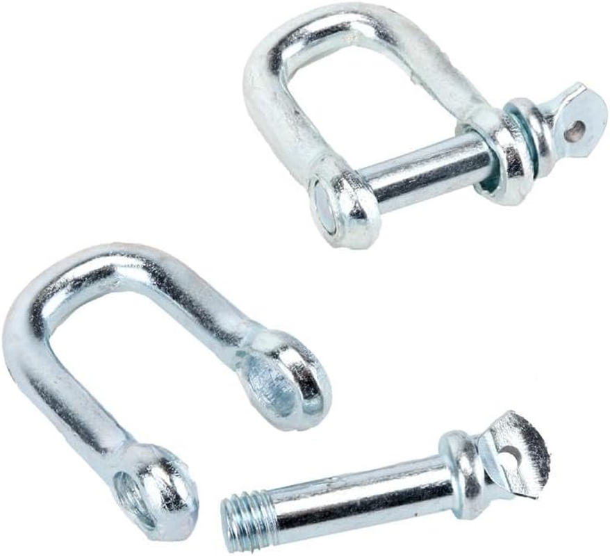 Leona Co D Shackle General Use 8Mm 2PCS D Shape Shackles for Chains Wirerope Lifting Outdoor Camping Survival Rope Bracelets image number 3