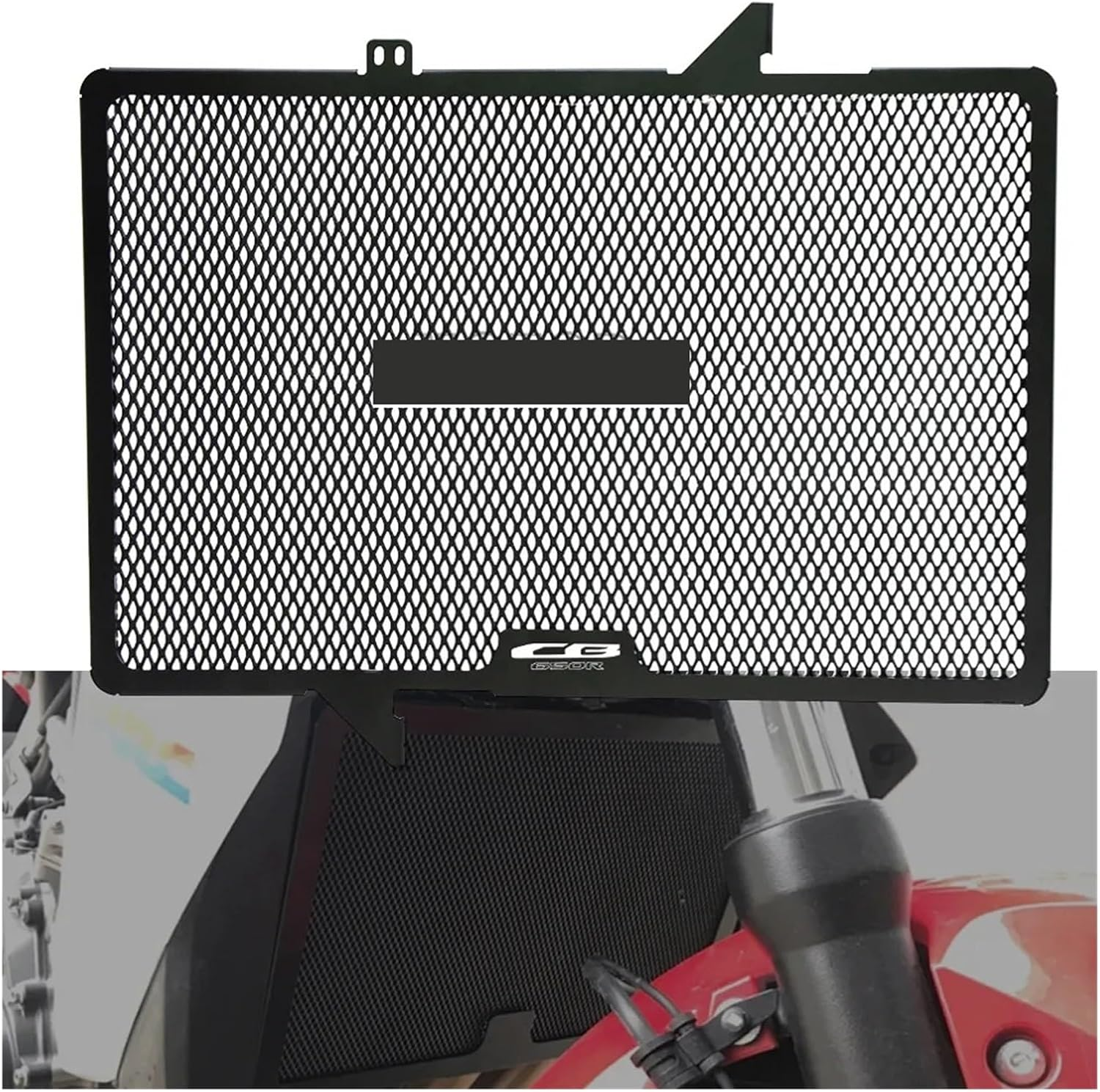 2023 2024 Compatible with CB650R 2019 2020 2021 2022 CB650 CB 650 R 650R Motorcycle Radiator Grille Guard Protector Cover Protection (Size : CBR Logo)