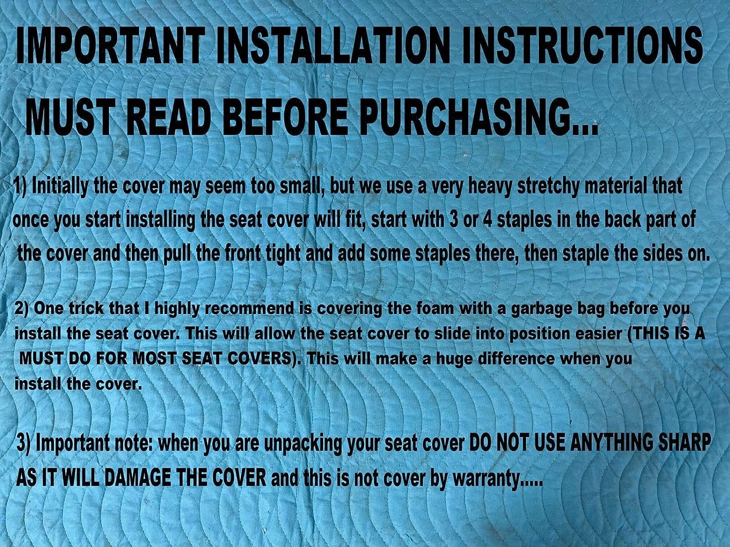 New Replacement Seat Cover Fits John Deere Gator Bench Replacement Seat Covers XUV 550 Cover 550 S4 866A image number 3