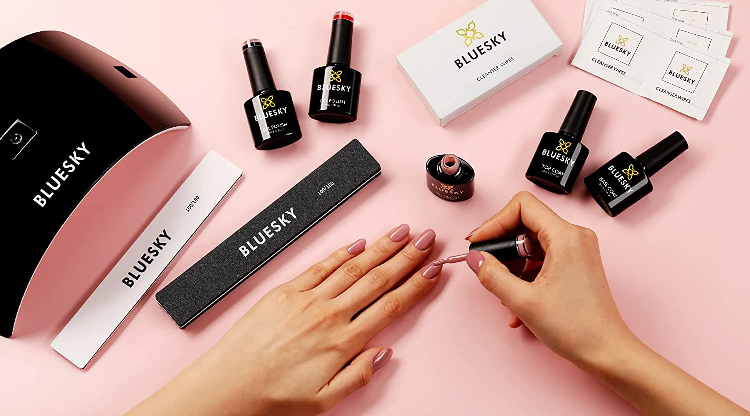 Bluesky Chrome Nail Powder Kit with Applicator Brush Metallic Gel Nail Art Silver 5G - Silver image number 5