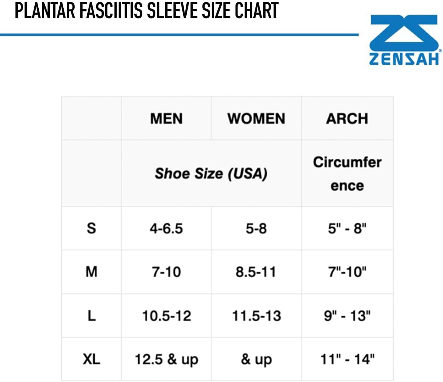Zensah Plantar Fasciitis Sleeve - Relieve Heel Pain, Arch Support, Reduce Swelling - Compression Foot Sleeve, PF Sock image number 6