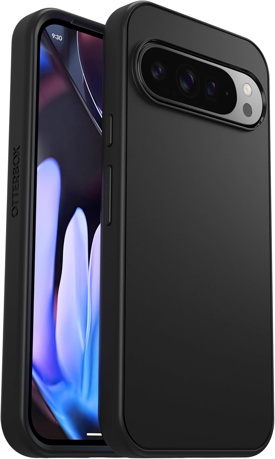 Otterbox Google Pixel 9 Pro XL Symmetry Series Case - Black, Ultra-Sleek, Wireless Charging Compatible, Raised Edges Protect Camera & Screen (Single Unit Ships in Polybag)