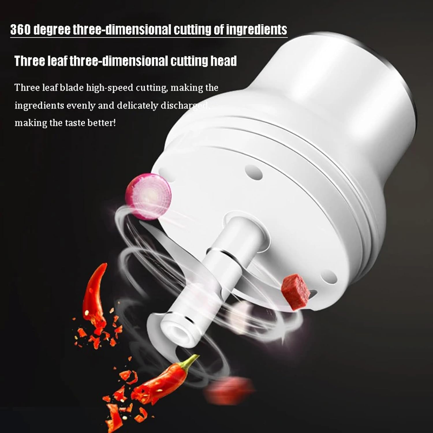 Electric Mini Garlic Chopper, Mini Chopper Food Processor, Garlic Mincer,Fusible Volume Iron-On Fleece | 15M X 90Cm (250Ml) -5 image number 5