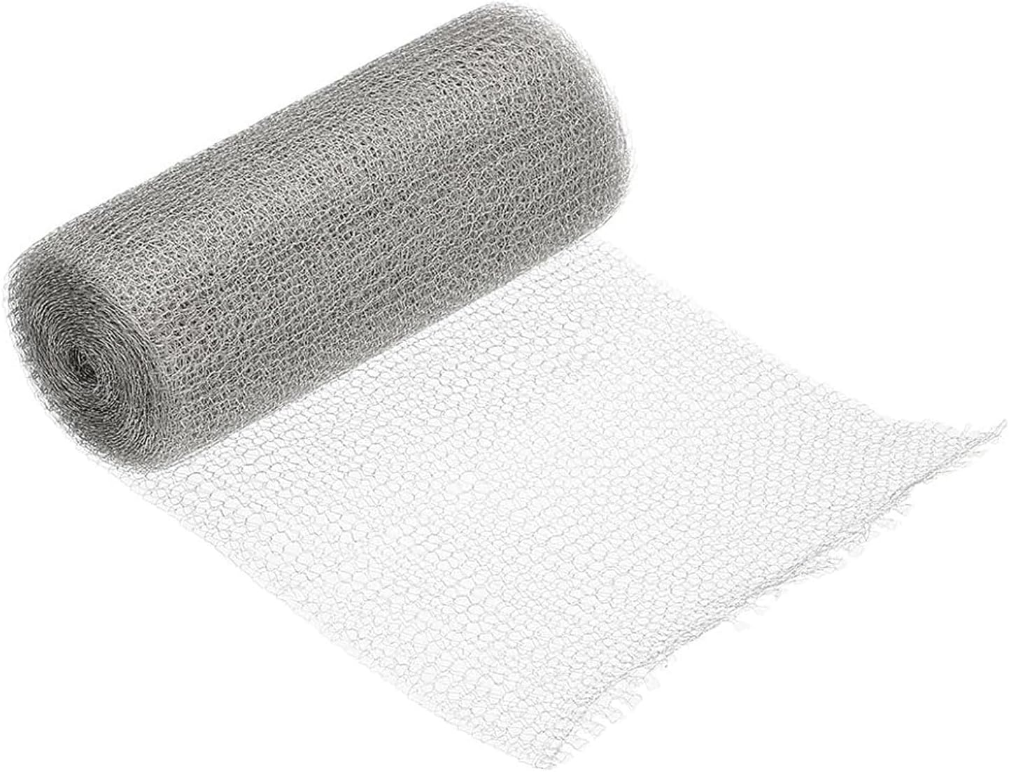 Xinghonyac Wire Mesh Hole Fill Fabric, 12.7Cm X 3M Stainless Steel Wire Mesh Roll Woven Rodent Mesh for Garden Mouse Hole Filling, Outdoor Barrier, Pest Prevention image number 4