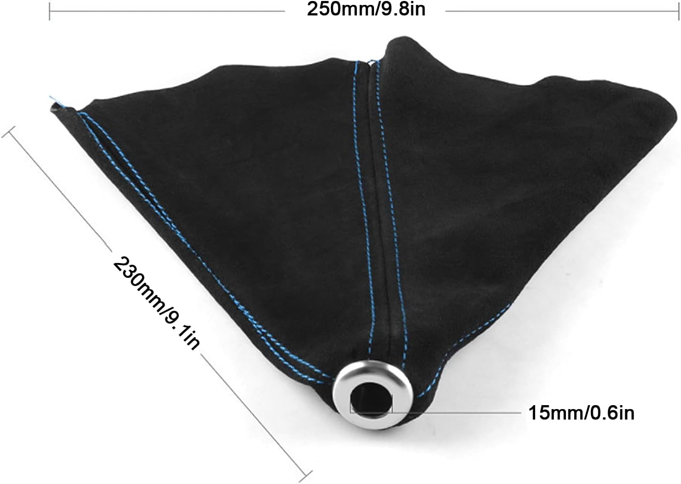 Car Boot Cover Shifter Lever Dust Cover Boot Gaiter Car Interior Suede Universal, Car Knob Dust Cover for Most Vehicles (C (Blue Line)) image number 1