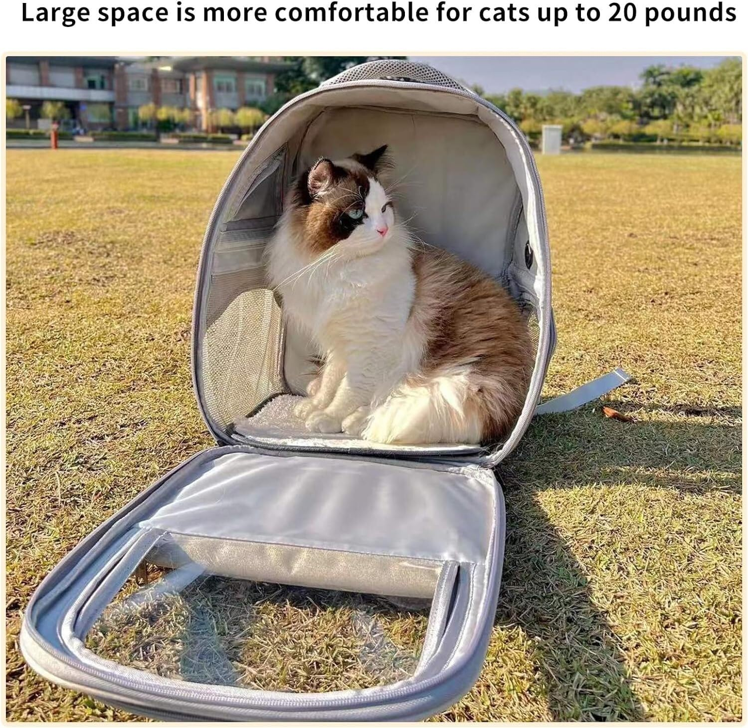 Cat Bag Dog Carrier Pet Carrier Pet Carrier Backpack for Dog and Cat Puppies Small Dog Bag Carrier with Breathable Mesh Cat Carrier Pet Bag Carrier image number 5